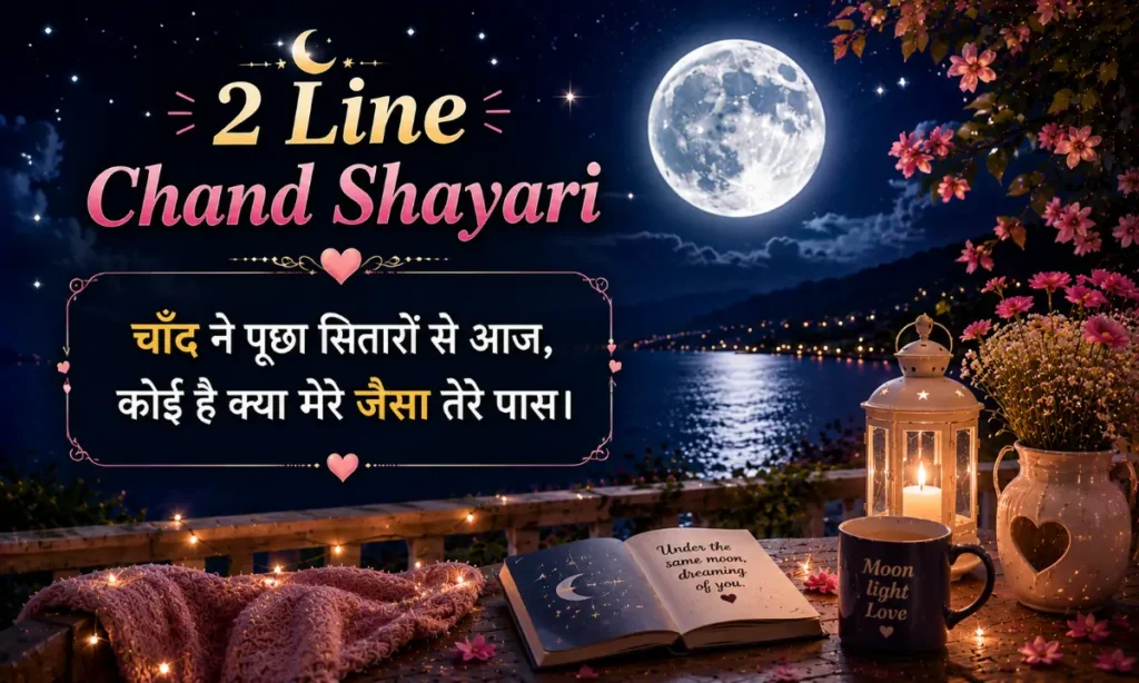2 Line Chand Shayari