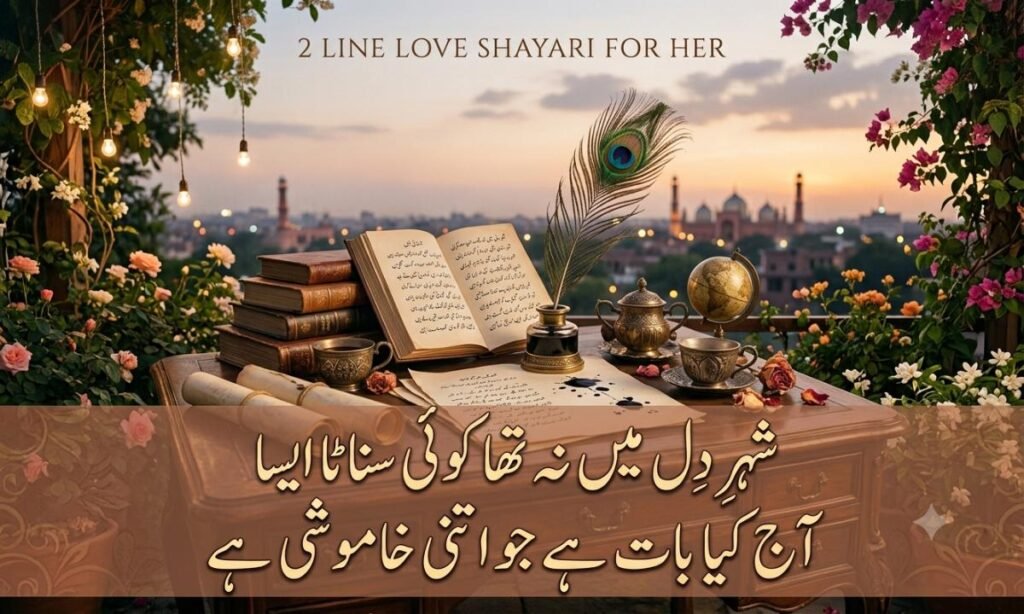 2 Line Love Shayari for Her