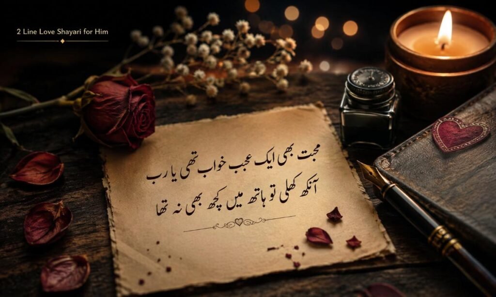 2 Line Love Shayari for Him