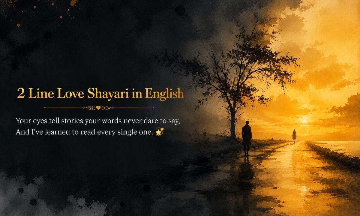 2 Line Love Shayari in English