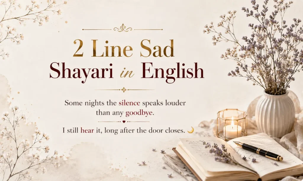 2 Line Sad Shayari in English