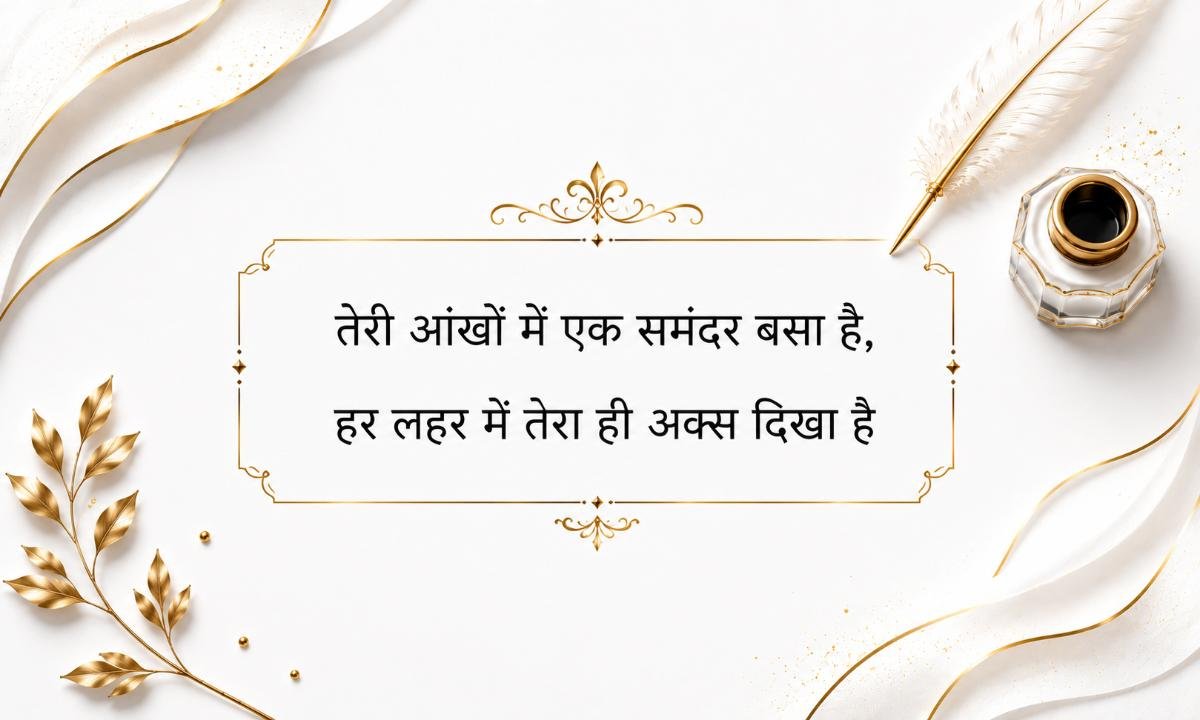 2 line Shayari on Eyes for Girl