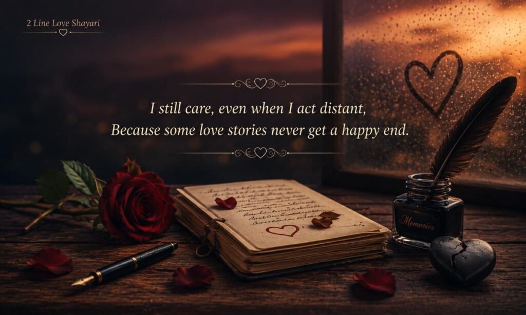 2 line love shayari in English