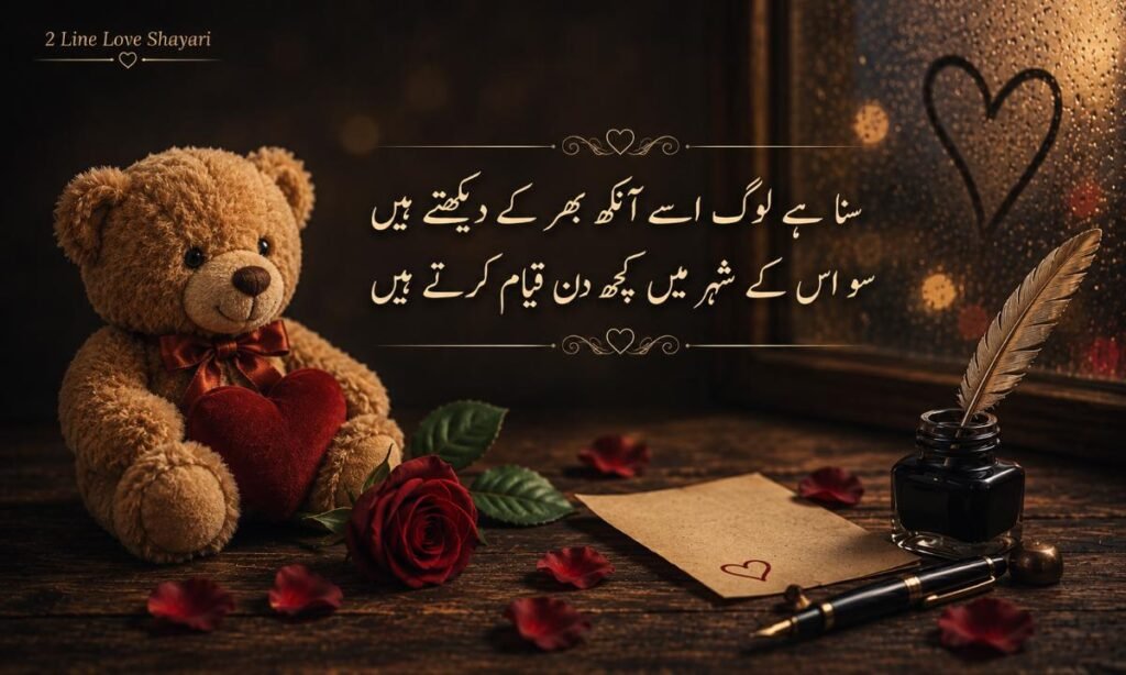 2 line love shayari in urdu