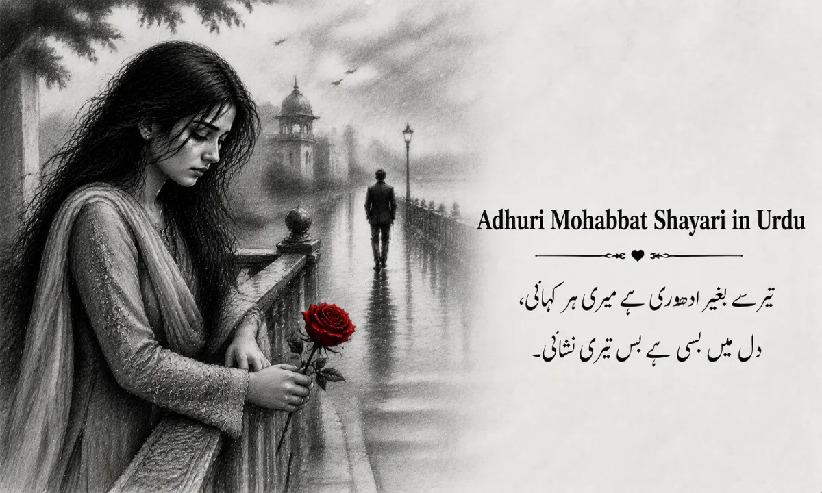 Adhuri Mohabbat Shayari in Urdu