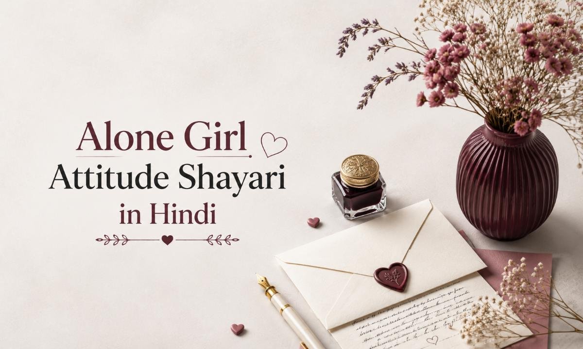 Alone Girl Attitude Shayari in Hindi