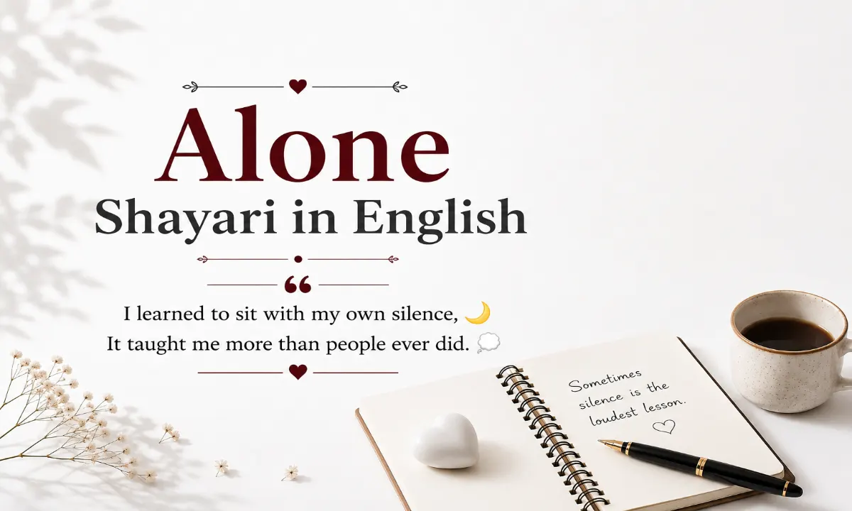 Alone Shayari in English