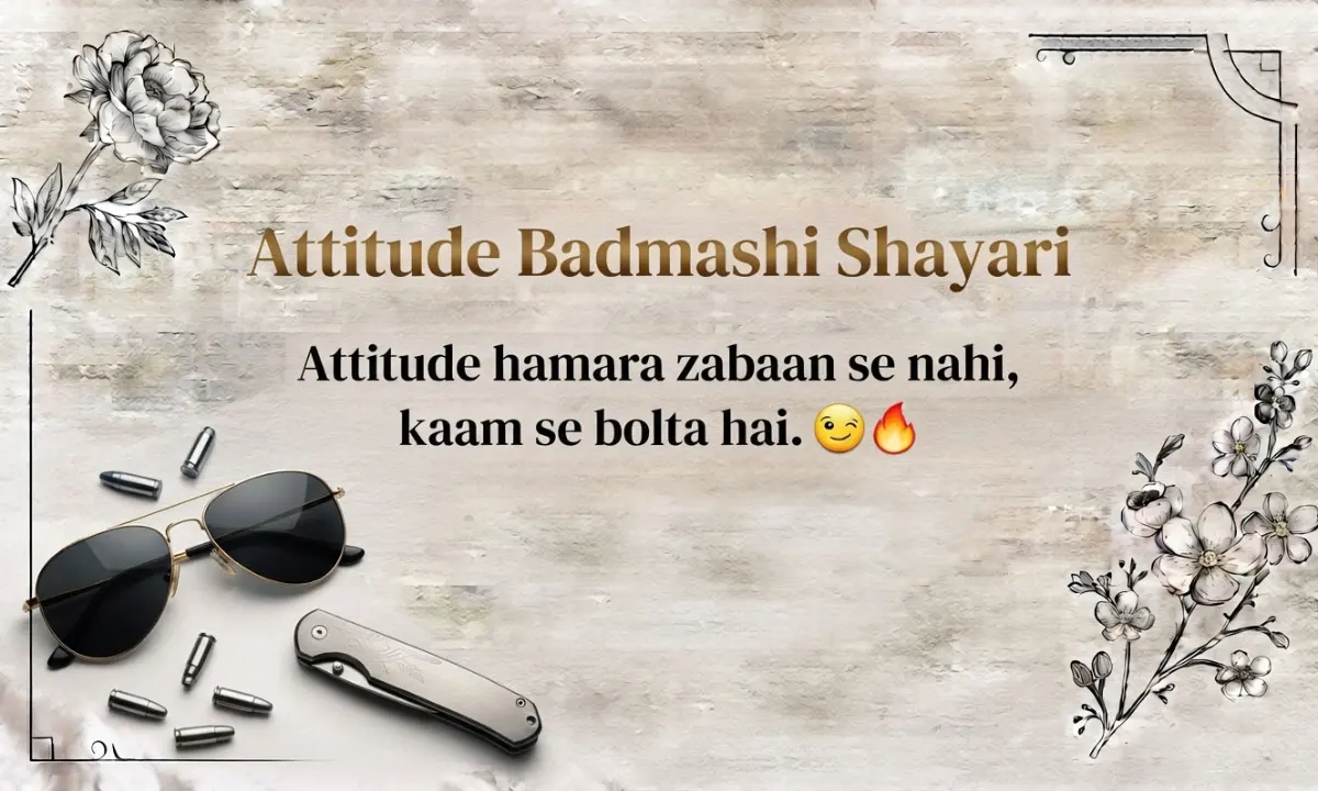 Attitude Badmashi Shayari