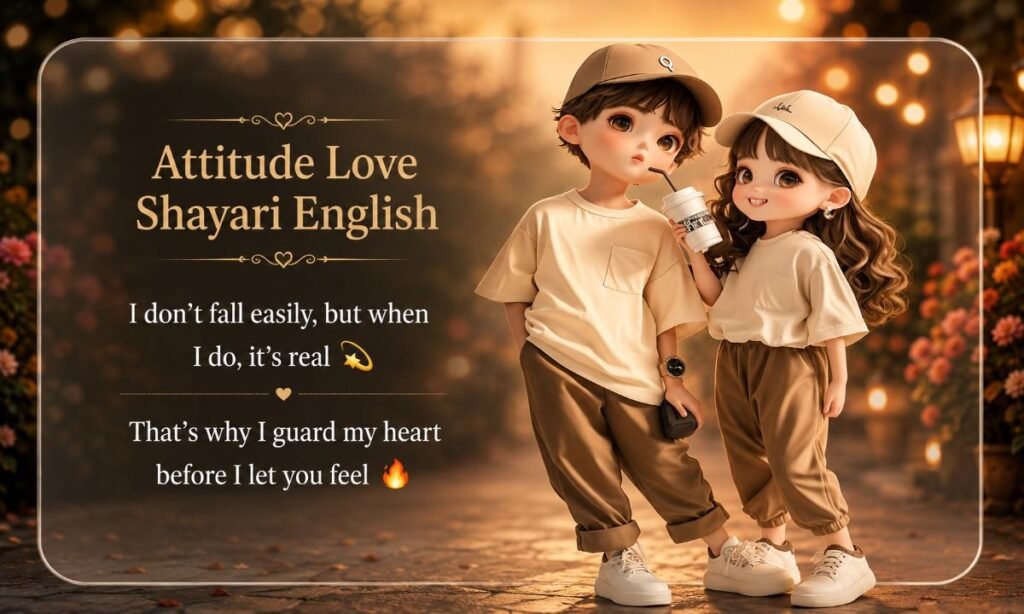 Attitude Love Shayari English
