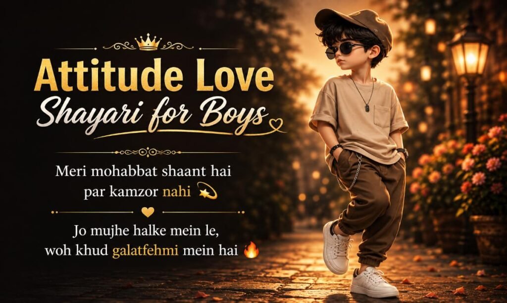 Attitude Love Shayari for Boys