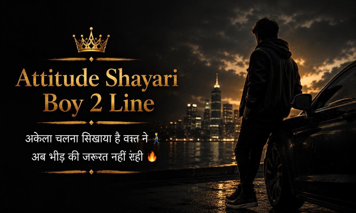 Attitude Shayari Boy 2 Line