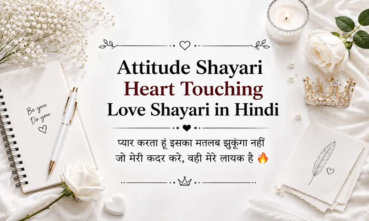 Attitude Shayari Heart Touching Love Shayari in Hindi