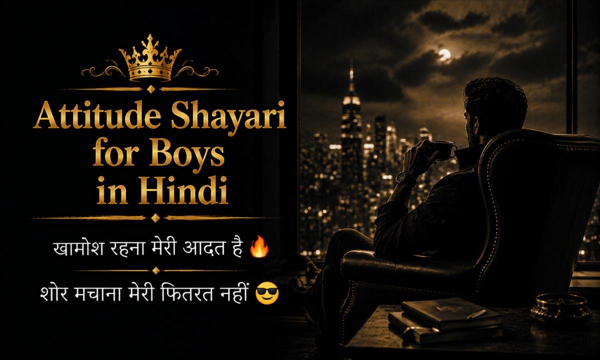 Attitude Shayari for Boys in Hindi