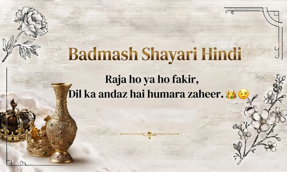 Badmash Shayari Hindi