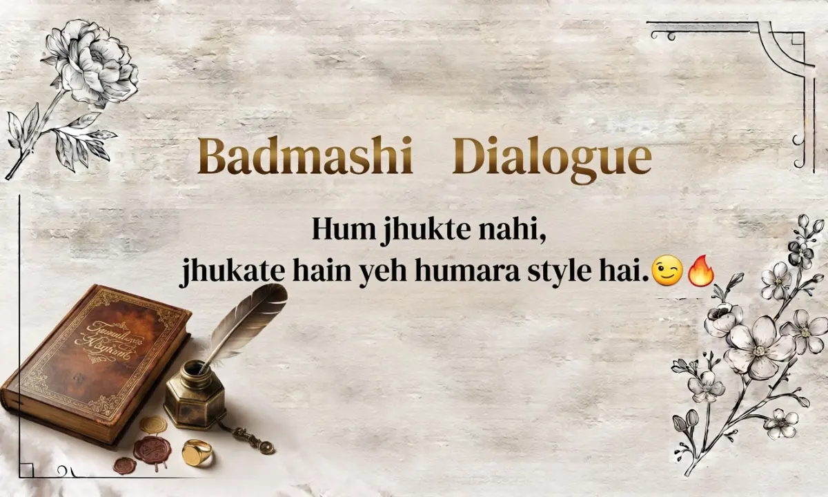 Badmashi Dialogue