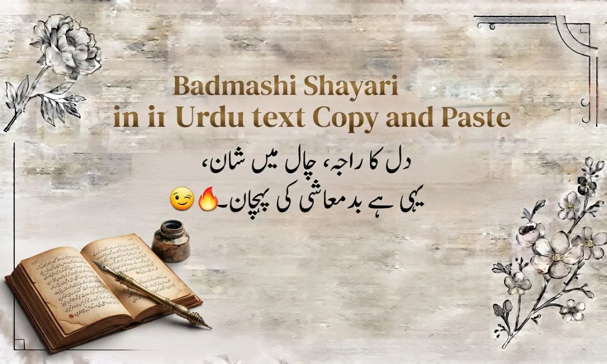 Badmashi Shayari in Urdu text Copy and Paste