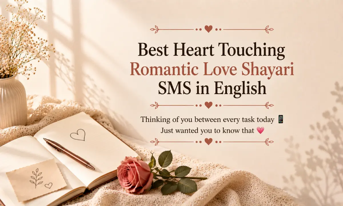 Best Heart Touching Romantic Love Shayari SMS in English
