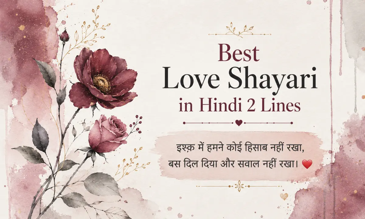 Best Love Shayari in Hindi 2 Lines