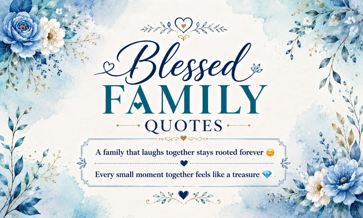 Blessed Family Quotes