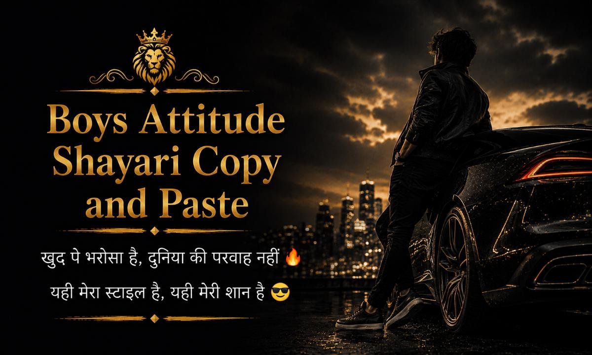 Boys Attitude Shayari Copy and Paste
