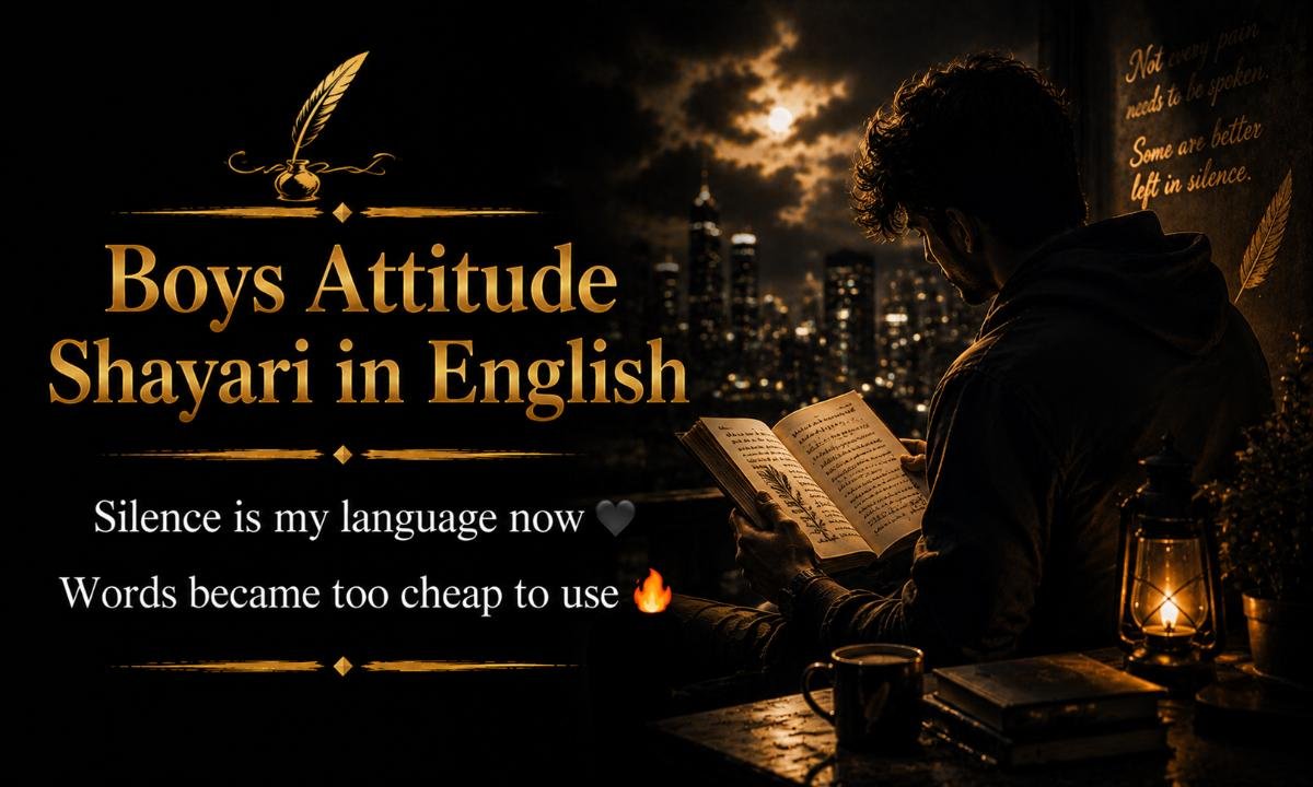 Boys Attitude Shayari in English