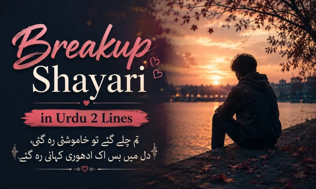 Breakup Shayari in Urdu 2 Lines