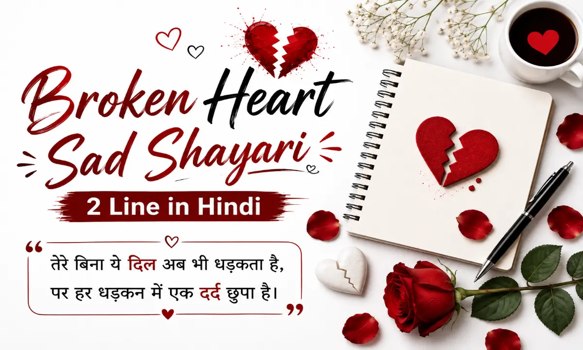 Broken Heart Sad Shayari 2 Line in Hindi