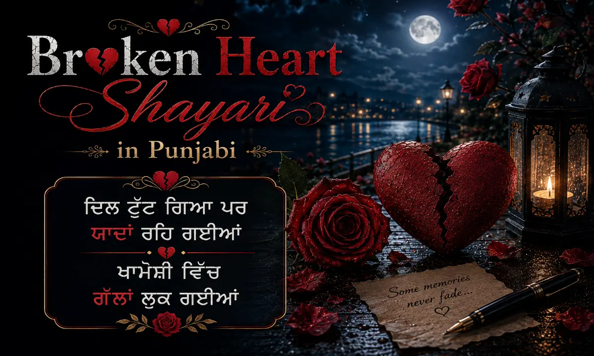 Broken Heart Shayari in Punjabi