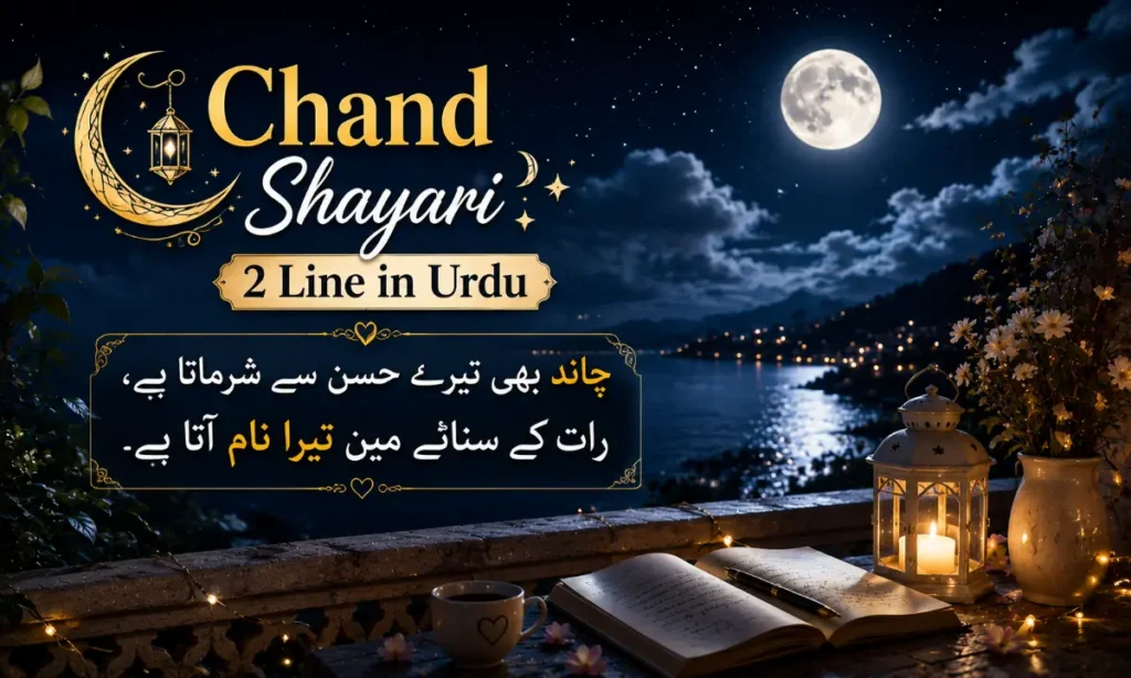 Chand Shayari 2 Line in Urdu