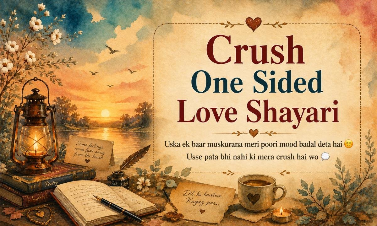 Crush One Sided Love Shayari