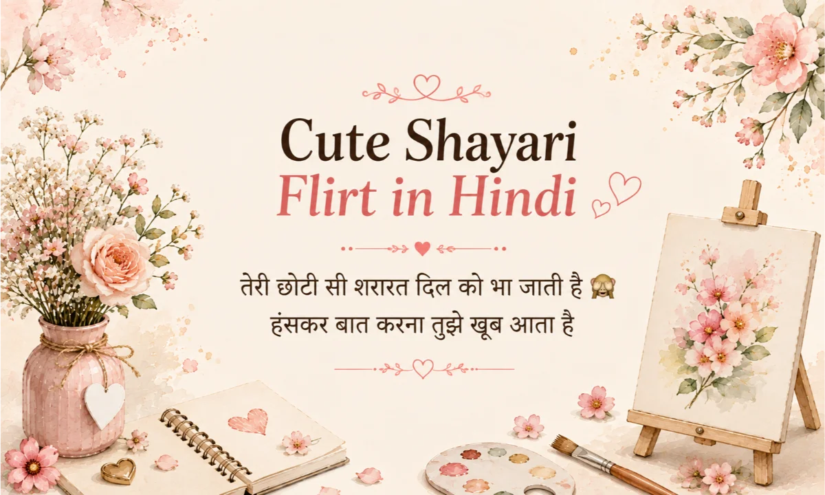 Cute Shayari Flirt in Hindi