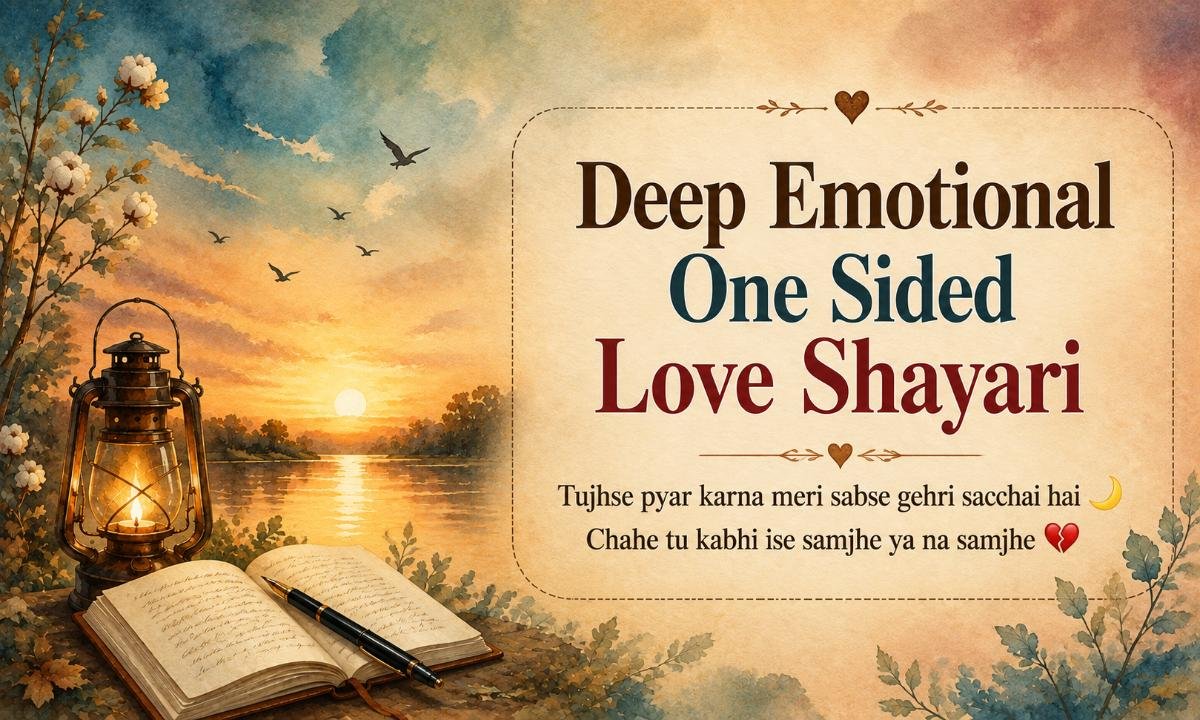 Deep Emotional One Sided Love Shayari