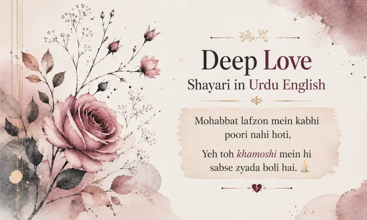 Deep Love Shayari in Urdu English