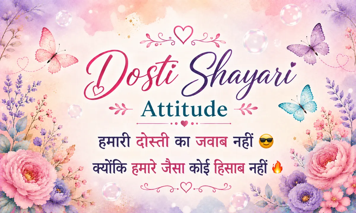 Dosti Shayari Attitude