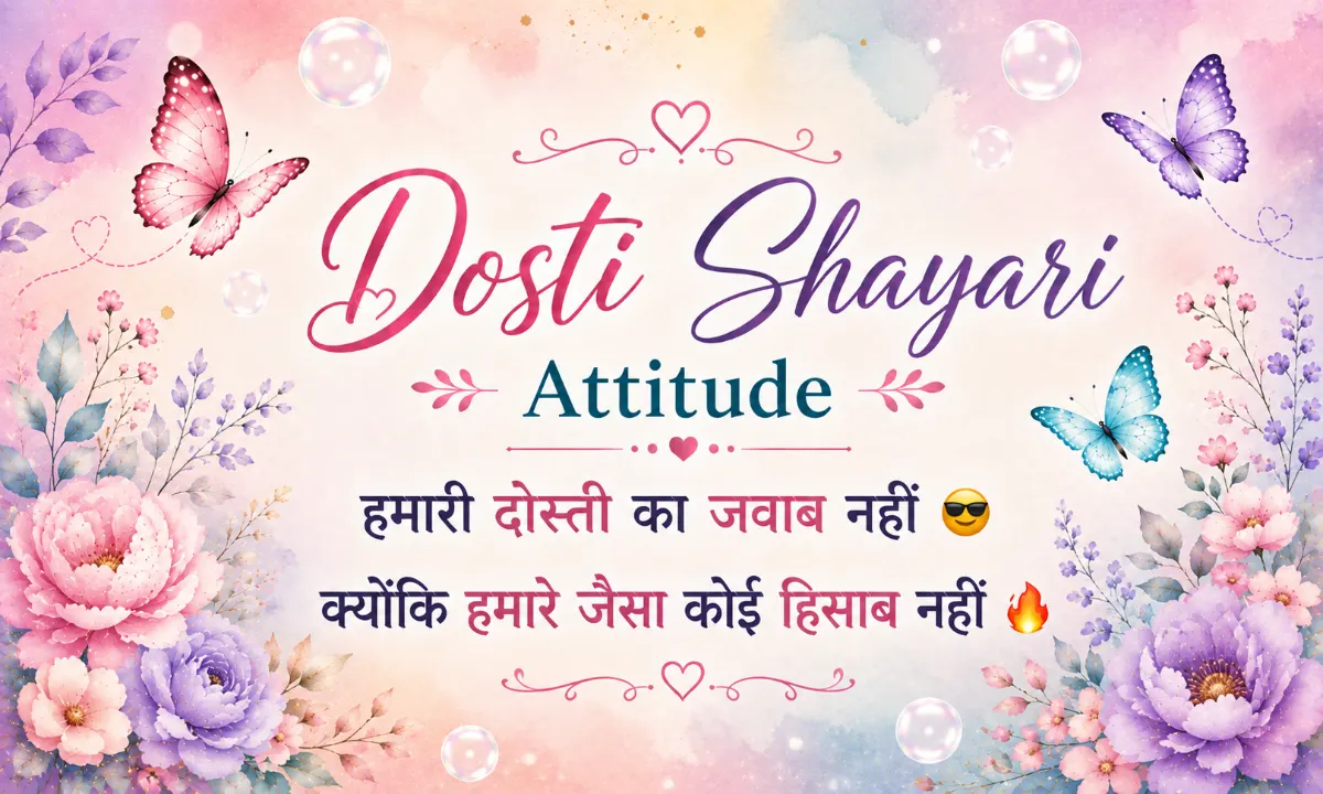 Dosti Shayari Attitude