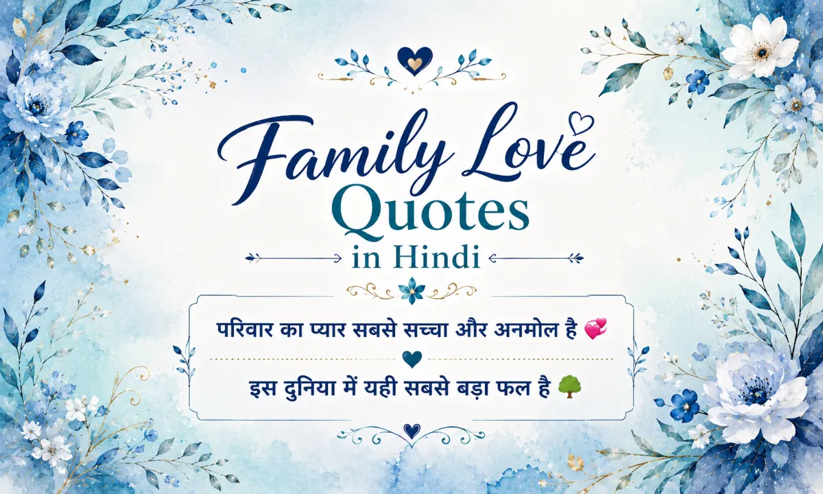 Family Love Quotes in Hindi
