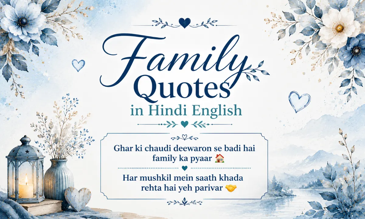 Family Quotes in Hindi English