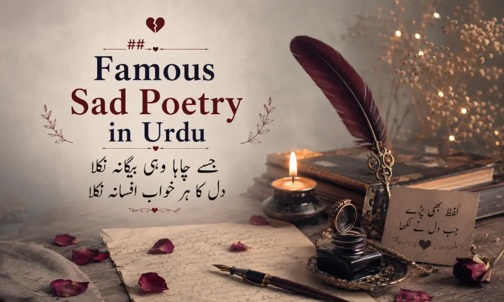 Famous Sad Poetry in Urdu
