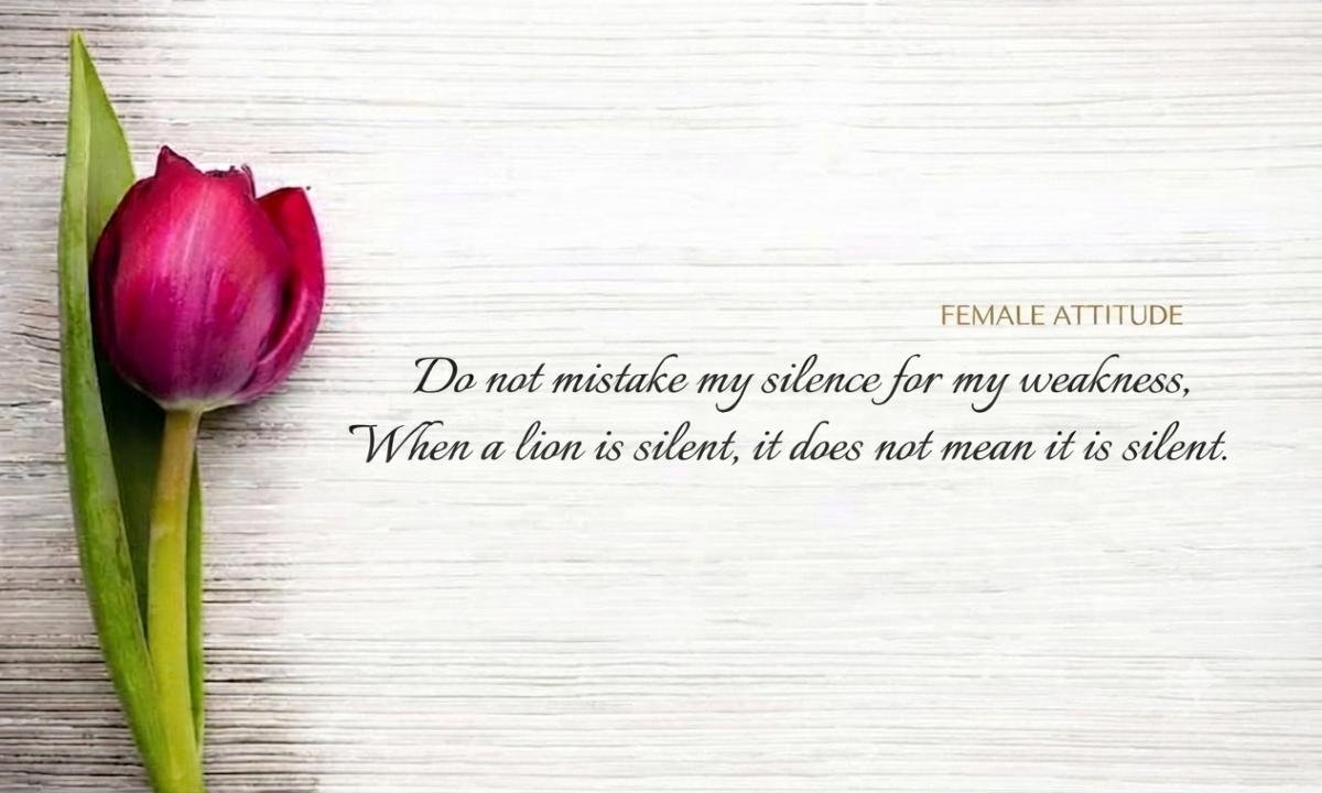 Female Attitude Shayari​