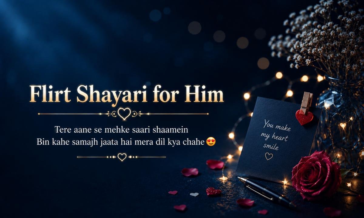 Flirt Shayari for Him