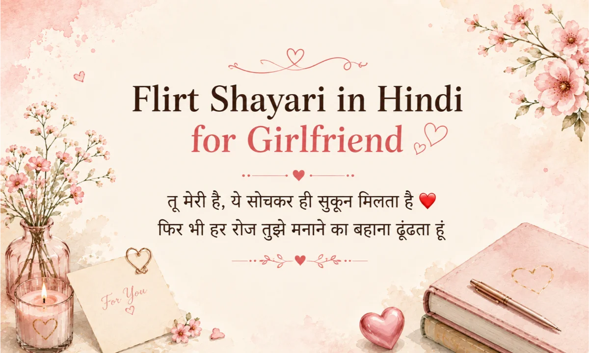Flirt Shayari in Hindi for Girlfriend