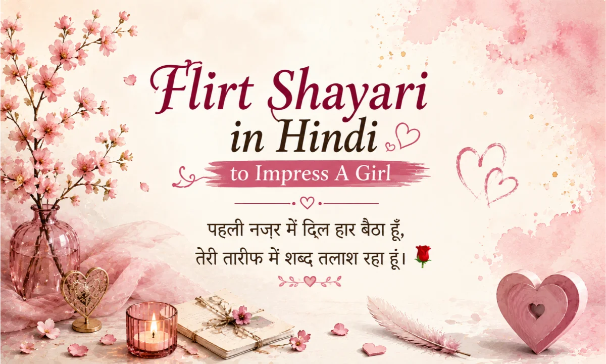 Flirt Shayari in Hindi to Impress A Girl