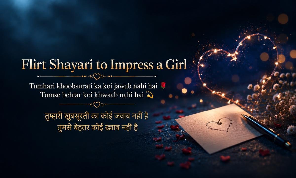 Flirt Shayari to Impress a Girl