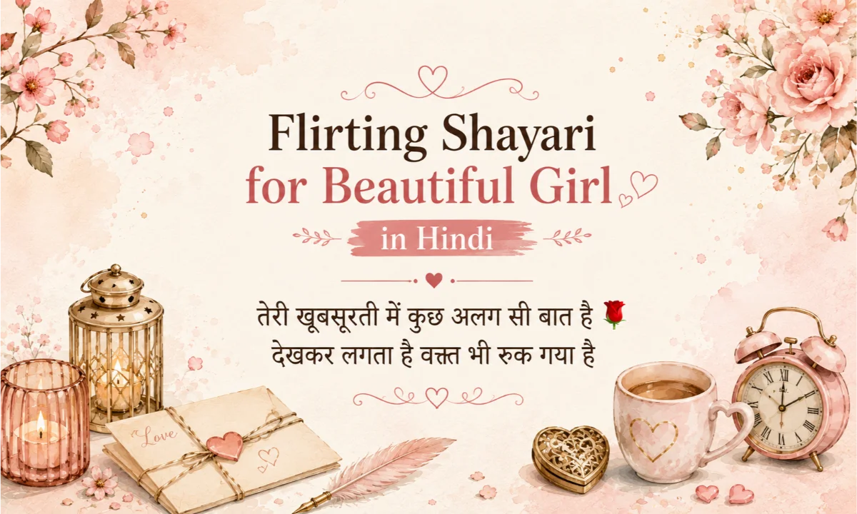 Flirting Shayari for Beautiful Girl in Hindi