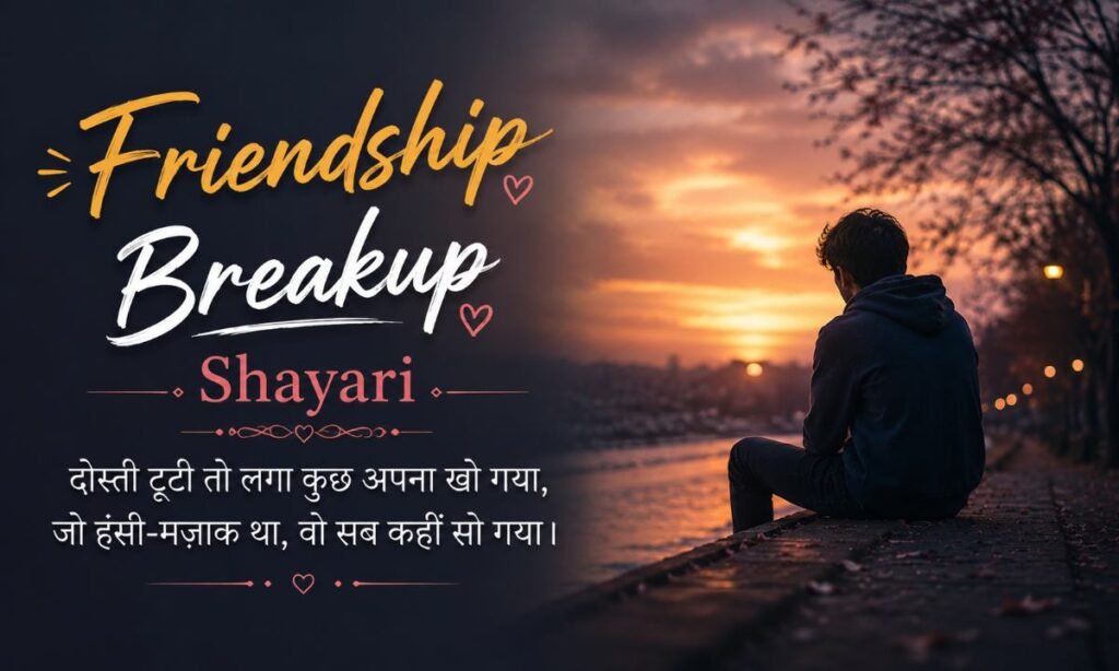 Friendship Breakup Shayari