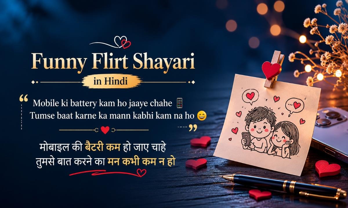 Funny Flirt Shayari in Hindi