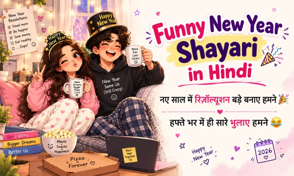 Funny New Year Shayari in Hindi