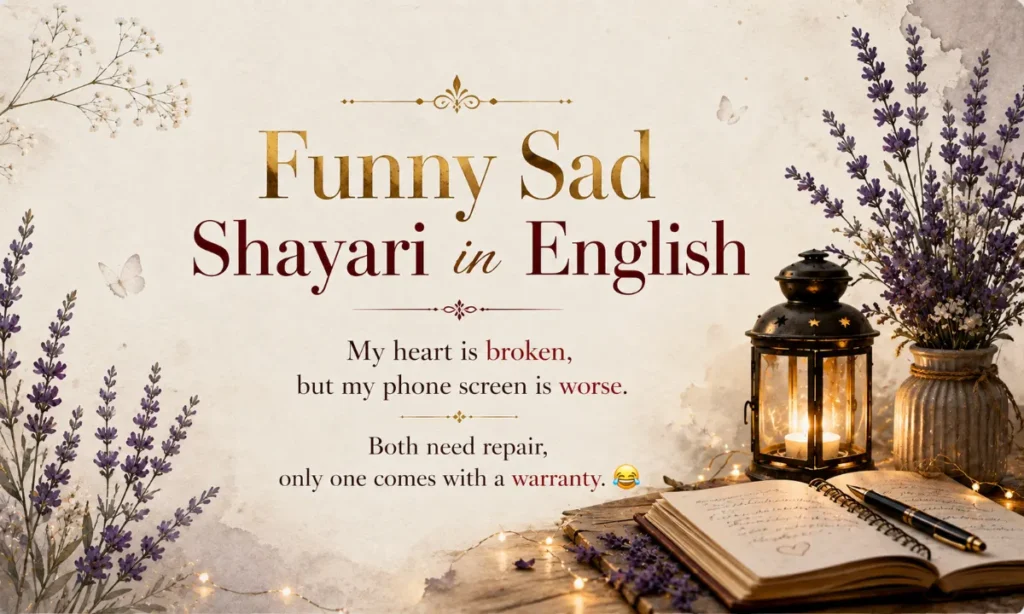 Funny Sad Shayari in English