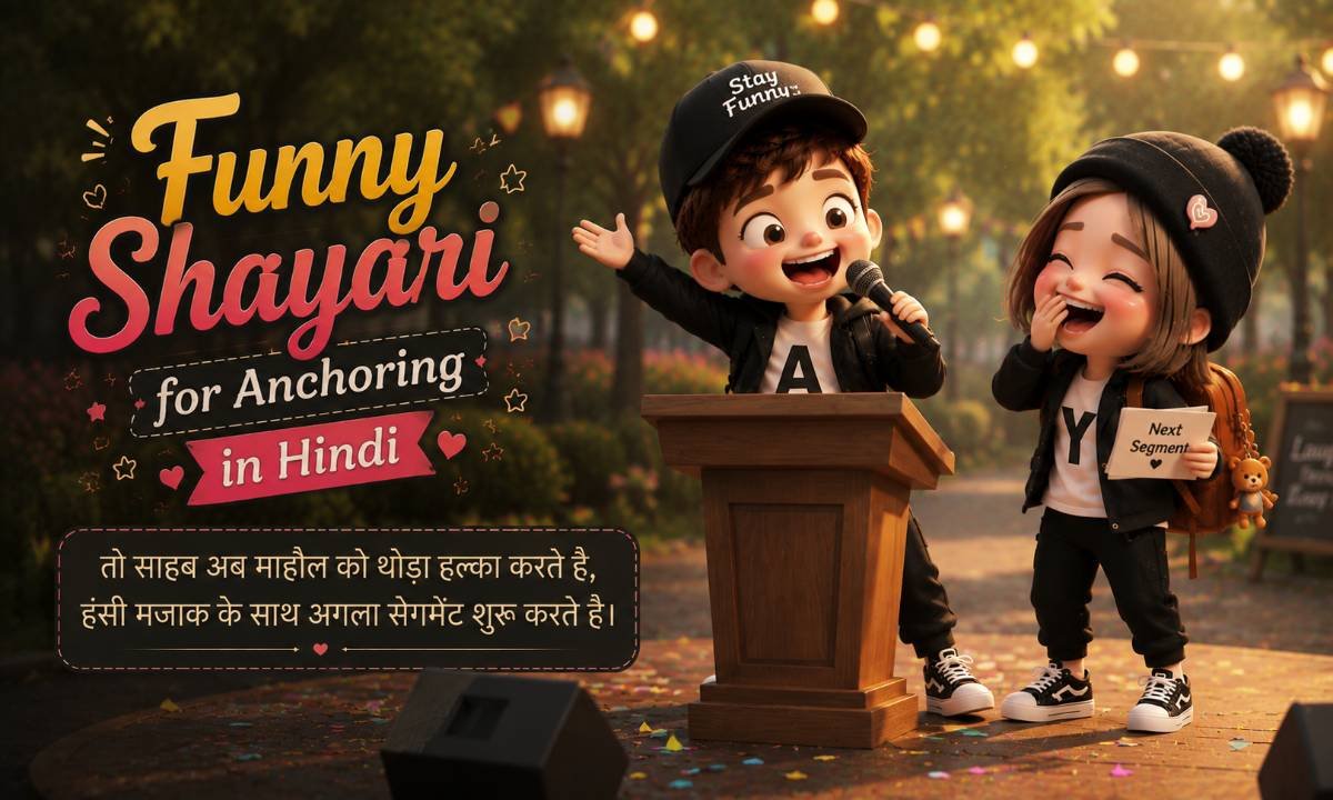 Funny Shayari for Anchoring in Hindi