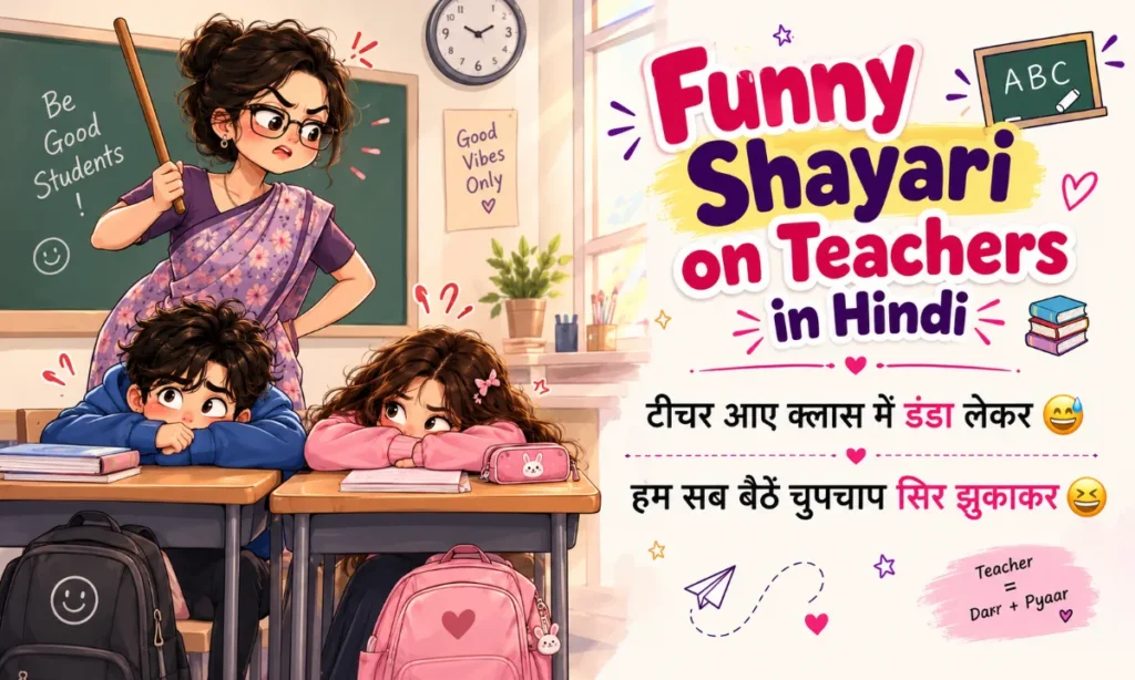 Funny Shayari on Teachers in Hindi